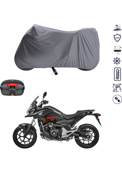 Honda Nc 750X Dct Çantalı Motosiklet Branda Su Geçirmez Topcase Uyumlu Motor Branda