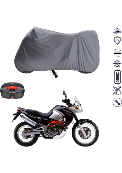 Kawasaki Kle 500 Çantalı Motosiklet Branda Su Geçirmez Topcase Uyumlu Motor Branda