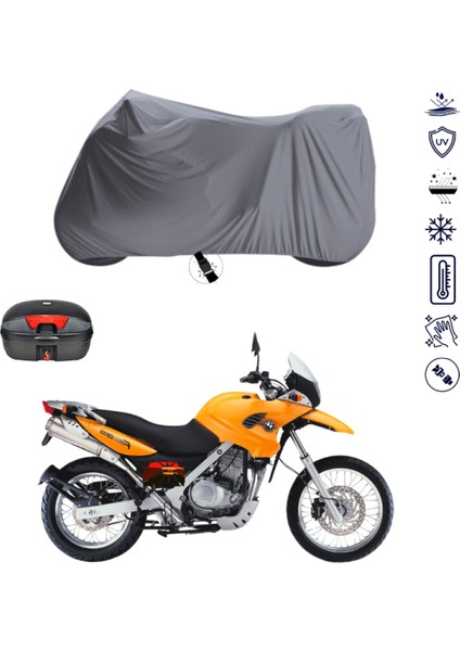 Bmw F 650 Gs Çantalı Motosiklet Branda Su Geçirmez Topcase Uyumlu Motor Branda
