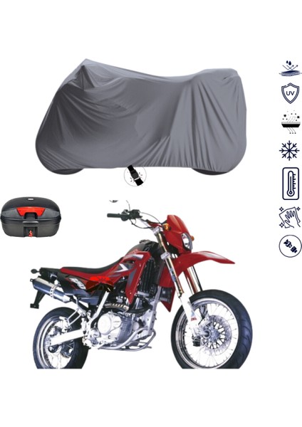 Bisan Motocup 100 Çantalı Motosiklet Branda Su Geçirmez Topcase Uyumlu Motor Branda
