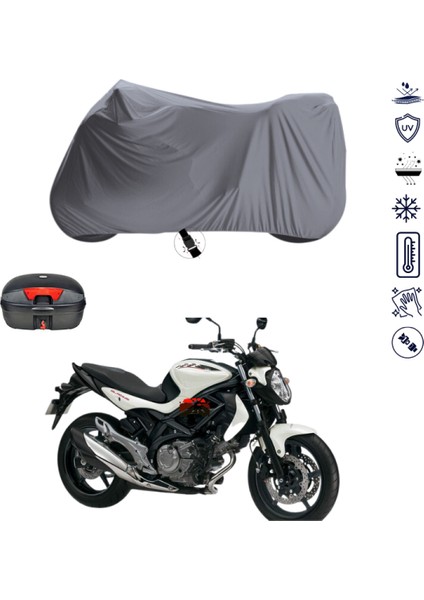 Suzuki SV650A Çantalı Motosiklet Branda Su Geçirmez Topcase Uyumlu Motor Branda