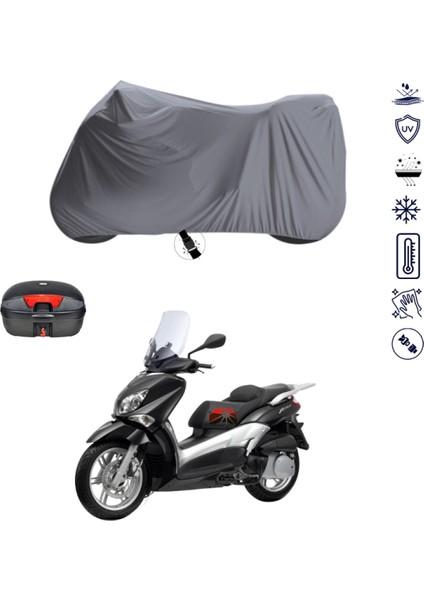 Yamaha X-City 250 Çantalı Motosiklet Branda Su Geçirmez Topcase Uyumlu Motor Branda