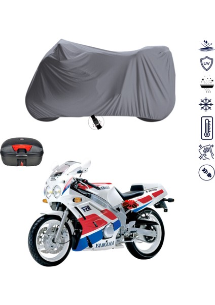 Yamaha Fzr 600 Çantalı Motosiklet Branda Su Geçirmez Topcase Uyumlu Motor Branda