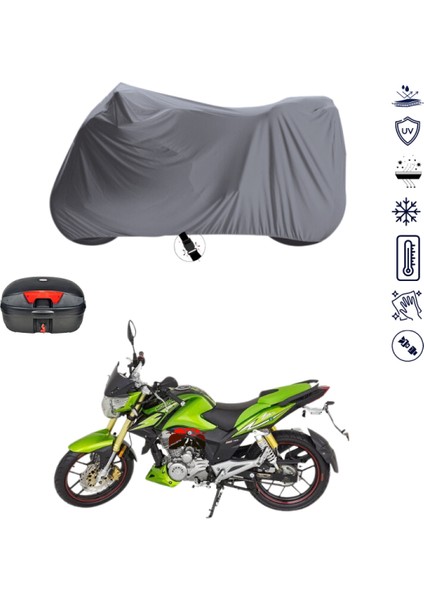Mondial 180 Z-One S Çantalı Motosiklet Branda Su Geçirmez Topcase Uyumlu Motor Branda