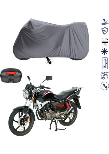 Kymco Ck 125 Pulsar Çantalı Motosiklet Branda Su Geçirmez Topcase Uyumlu Motor Branda