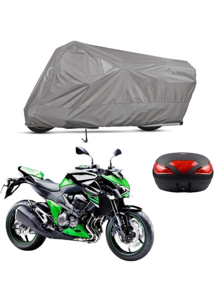 Kawasaki Z 800 Çantalı Motosiklet Branda Su Geçirmez Topcase Uyumlu Motor Branda