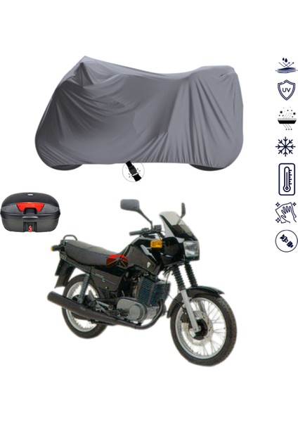 Mz Sportstar 251 Çantalı Motosiklet Branda Su Geçirmez Topcase Uyumlu Motor Branda
