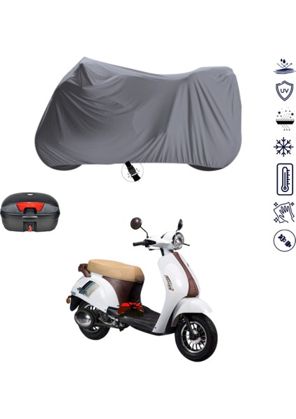 Motoran Allegro Çantalı Motosiklet Branda Su Geçirmez Topcase Uyumlu Motor Branda