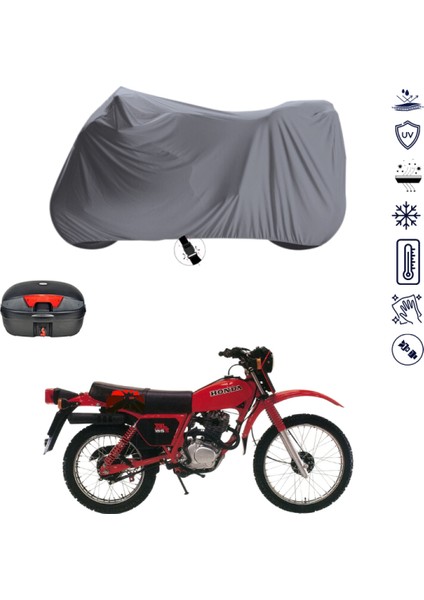 Honda Xl 185 S Çantalı Motosiklet Branda Su Geçirmez Topcase Uyumlu Motor Branda