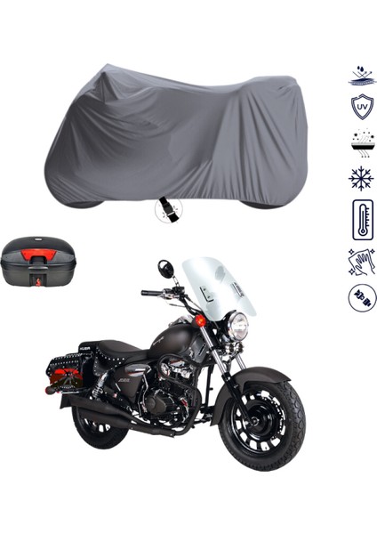 Kuba Superlight 200 Çantalı Motosiklet Branda Su Geçirmez Topcase Uyumlu Motor Branda