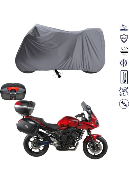 Yamaha Fz6 Fazer S2 Çantalı Motosiklet Branda Su Geçirmez Topcase Uyumlu Motor Branda