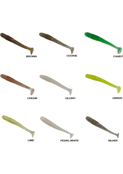 Togo 6cm Silikon Yem (9 Adet)