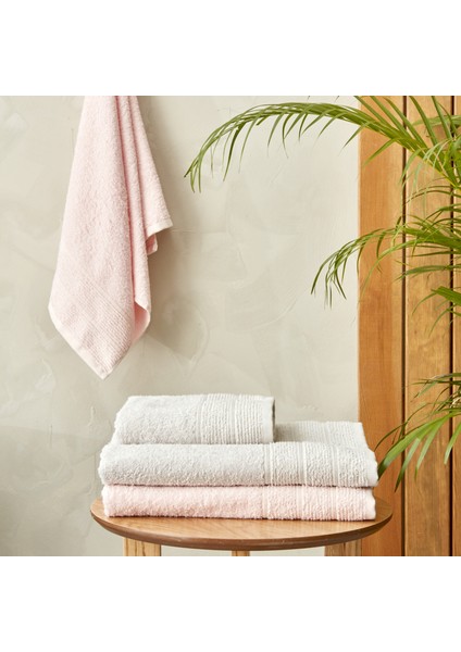 Vinos 4 Parça Banyo/Baş Havlusu Hamam Seti Pudra