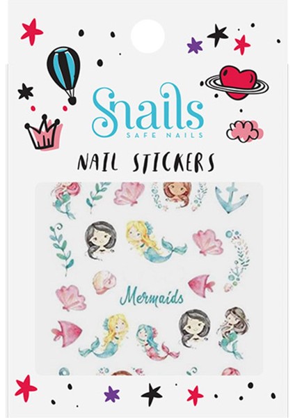 Tırnak Sticker Seti - Mermaids