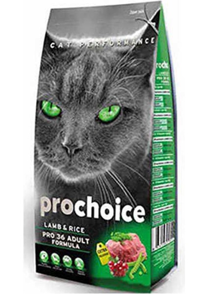 Pro 36 Lamb & Rice Kuzu Pirinçli Yetişkin Kedi Maması 2 Kg