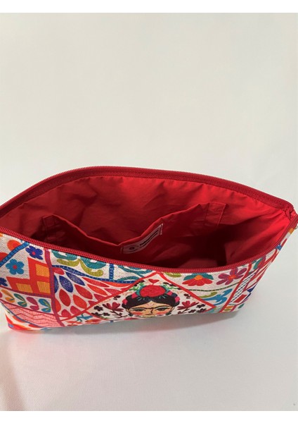 Talkıng Dreams Frida Desenli Uzun Saplı Clutch