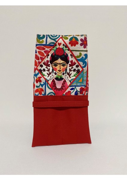 Talkıng Dreams Kırmızı Frida Desenli 4lü Dolma Kalem Kılıfı