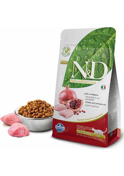 Nd Prime Tavuk ve Narlı Kısırlaştırılmış Kedi Maması 5 kg