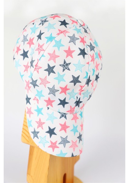 Kız Çocuk Beyaz Color Stars Şapka