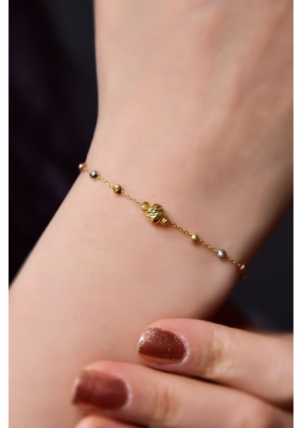 925 Ayar Gümüş Üç Renk Dorika Toplu Bileklik fiyatları