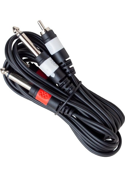 2xrca+2x6.3mm Mono Gitar Jack Kablo 3metre fiyatları