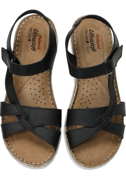 162627.Z3FX Siyah Kadın Comfort Sandalet