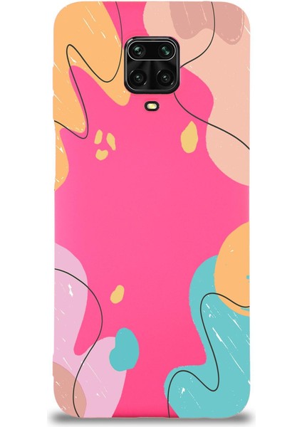 Xiaomi Redmi Note 9s Uyumlu Lansman Kılıf Karışık Renkler Tasarımlı Içi Kadife Kapak