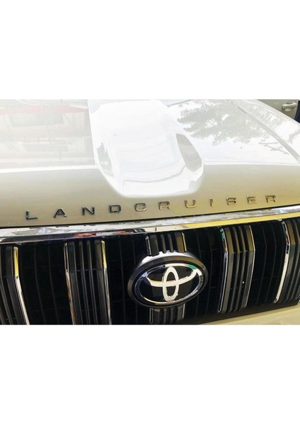 Land Cruiser 2008 2022 Krom Abs Ön Kaput Yazı Logo