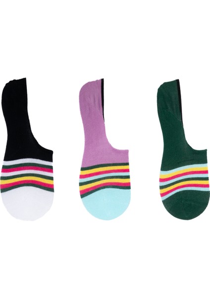 3 Çift Özel Kutulu Silikon Destekli Kadın Babet Çorap fiyatları