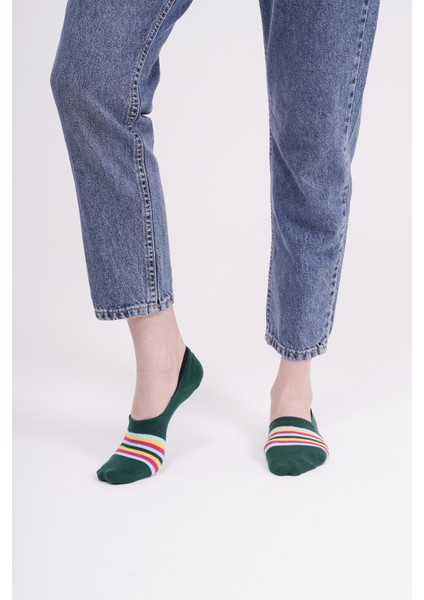 3 Çift Özel Kutulu Silikon Destekli Kadın Babet Çorap modelleri