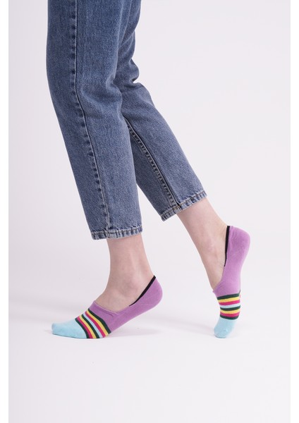 3 Çift Özel Kutulu Silikon Destekli Kadın Babet Çorap fırsatları