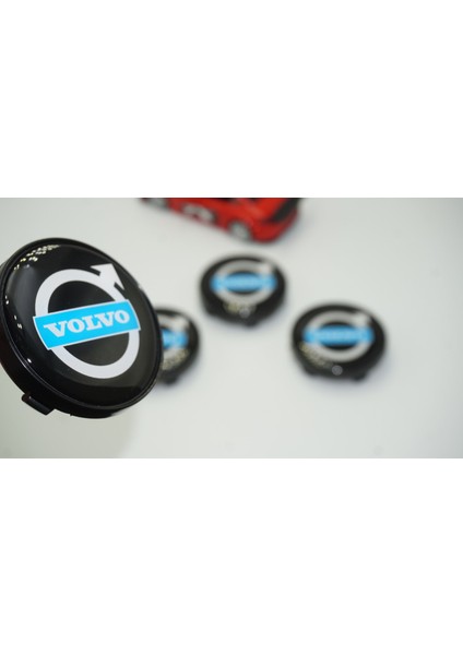 Volvo Jant Göbeği Kapak Seti 60MM Mavi Siyah Renk