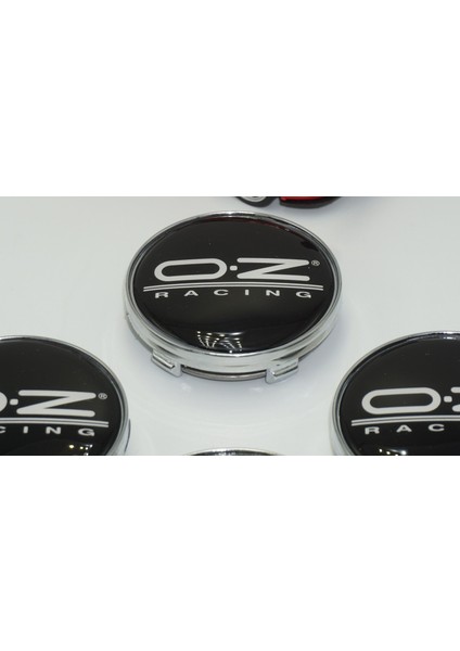 Oz Racing Jant Göbeği Kapak Seti 60MM Beyaz Gümüş Renk