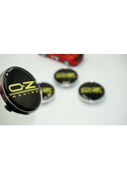 Oz Racing Jant Göbeği Kapak Seti 60MM Sarı Gümüş Renk