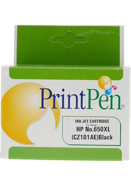 Prıntpen Hp CZ101AE (650XL) Siyah Muadil Mürekkep Kartuş