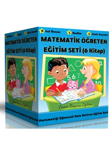 Okul Öncesi ve 1. Sınıflar İçin Matematik Öğreten Eğitim Seti 6 Kitap
