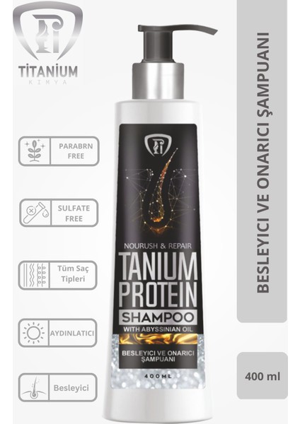 Protein Tuzsuz Şampuan Sülfatsız Kuru ve İşlem Görmüş Saçlar İçin 400 ml