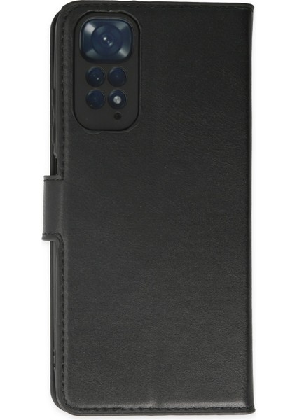 Xiaomi Redmi Note 11 Kılıf Trend S Plus Kapaklı Kılıf - Siyah