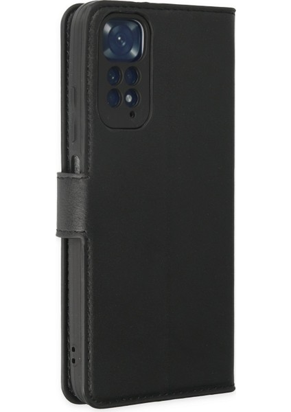 Xiaomi Redmi Note 11 Kılıf Trend S Plus Kapaklı Kılıf - Siyah