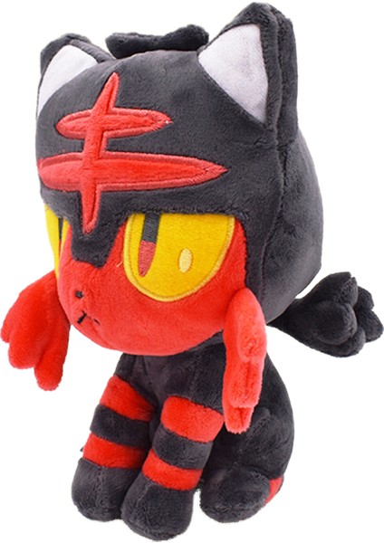 Yimei Pokémon Pokemon 20CM Ateş Benekli Miyav Arazi Peri Ateş Bebek Ateş Benekli Kedi Peluş Oyuncak (Yurt Dışından)