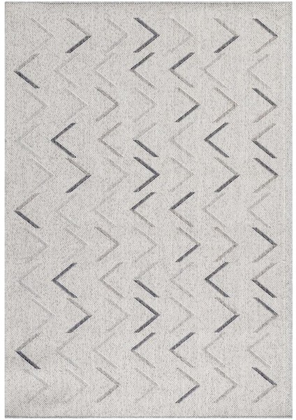 Iç ve Dış Mekan Halı Krem, Zig-Zag Tasarım, Hava Koşullarına Dayanıklı, Teras, Balkon Için fiyatları