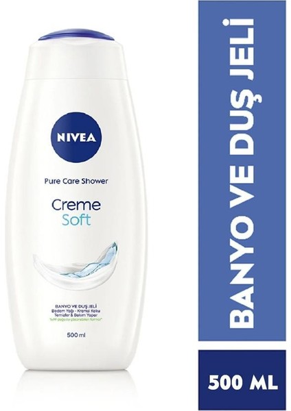Creme Soft Kremsi Dokunuş Banyo ve Duş Jeli 500ML X2