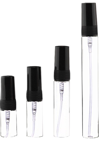5 Adet/paket 2ml 3ml 5ml 10ML Mini Parfüm Cam Şişe - Siyah (Yurt Dışından)