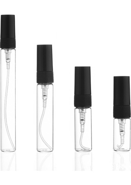 5 Adet/paket 2ml 3ml 5ml 10ML Mini Parfüm Cam Şişe - Siyah (Yurt Dışından)