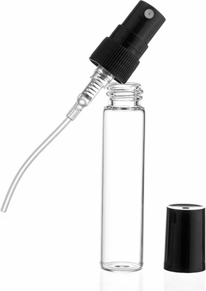 5 Adet/paket 2ml 3ml 5ml 10ML Mini Parfüm Cam Şişe - Siyah (Yurt Dışından)