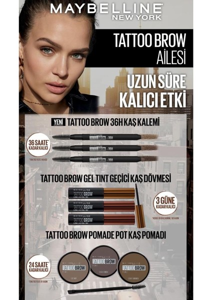 Maybelline New York Maybelline Tattoo Brow Long Lasting Tint 3 Gün Kalıcı Kaş Boyası Açık Kahve X2