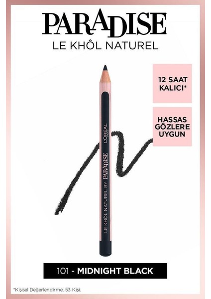 L'Oréal Paris Loreal Paradise Le Khol Kalıcı Etki Yoğun Renkler Siyah-Kahverengi Göz Kalemi Seti