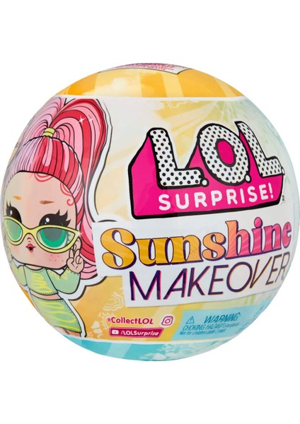 - L.O.L. Surprise - Sunshine Makeover - Sürpriz Bebekleri - LOL Bebek (1 Adet Gönderilir)