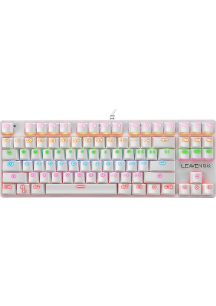 Leaven K550 Kablolu 87 Tuşlu Rgb Türkçe Karakterli Mekanik Klavye fiyatları