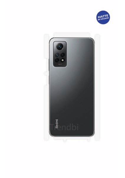 Xiaomi Redmi Note 12 Pro Mat Arka ve Yan Koruyucu Kaplama Tam Kaplayan Hd Film
